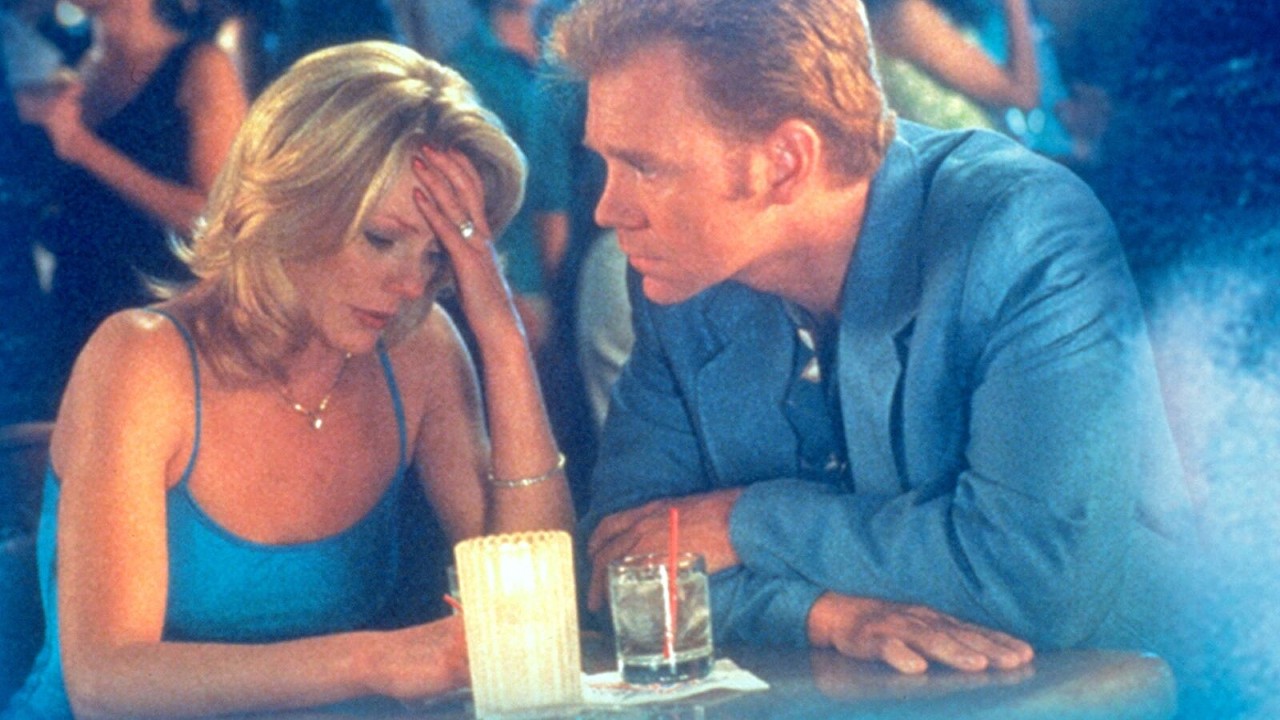 Gold Coast (1997)
Directed by Peter Weller. Written by Harley Peyton. Produced by Richard Maynard, Jana Sue Memel, and Peter Weller.
This TV movie was based on the 18th novel written by Leonard, published in 1980, and also his first set in Florida, although many characters are from Detroit. Starring David Caruso and Marg Helgenberger, the plot involves a widow whose late mobster husband forbade her to ever love again.