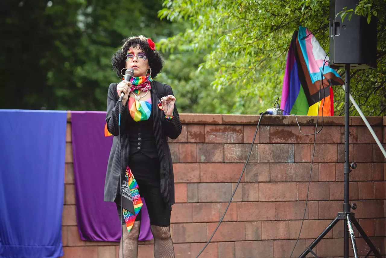 Image: Nessel joins Hamtramck protest over city banning LGBTQ+ Pride flags