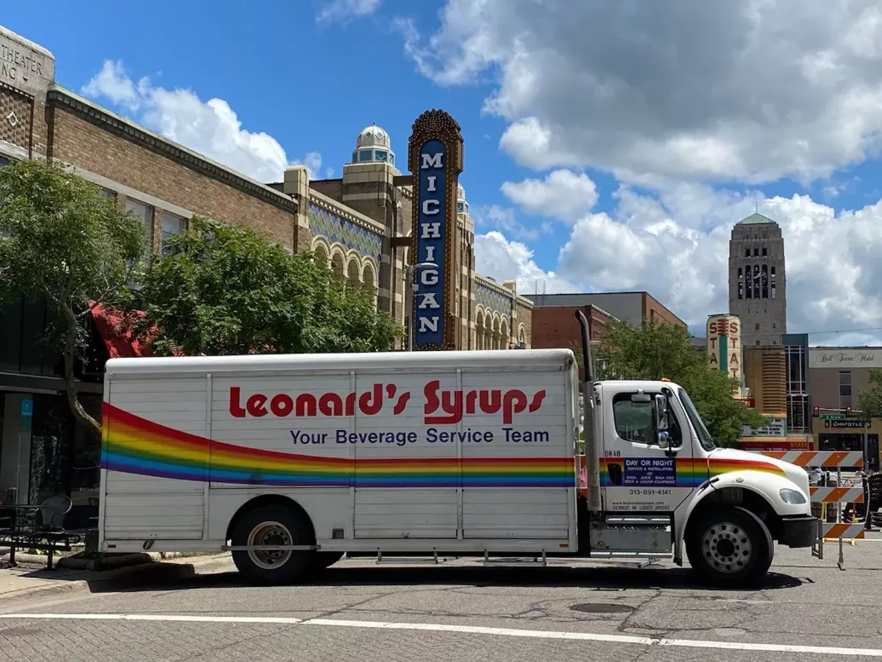 Leonard’s Syrups "Ever wonder what those rainbow trucks carry? Leonard Bugajewski started creating beverage syrups in Detroit in 1964. The family’s fourth generation is carrying on his legacy, all over Michigan, with a rainbow of flavors. Raise a glass of pop to Leonard’s."