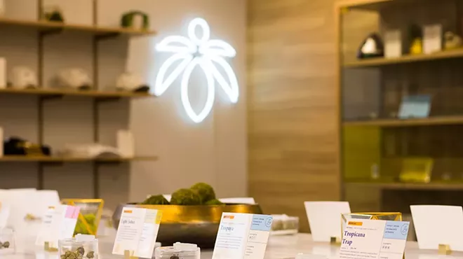 The interior of a Lume Cannabis Co. dispensary.