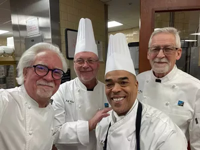 Far left: Chef Keith Famie traded in his cutlery for cameras nearly two decades ago.