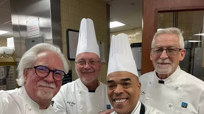 Far left: Chef Keith Famie traded in his cutlery for cameras nearly two decades ago.