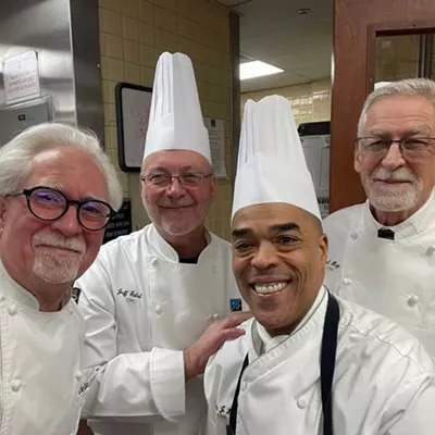 Far left: Chef Keith Famie traded in his cutlery for cameras nearly two decades ago.