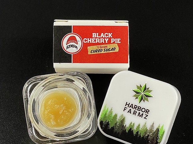 Harbor Farmz + Cheech’s Stash is a limited-batch cured resin concentrate.