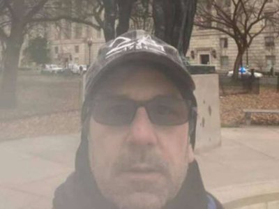 Anthony Michael Puma selfie in Washington D.C. on Jan. 6.