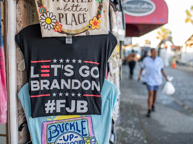 "Let's Go Brandon"  is a coded insult that means "Fuck Joe Biden."