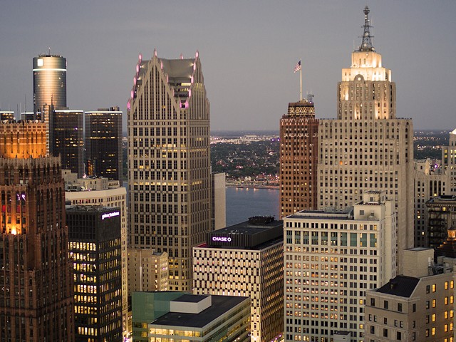 A view of downtown Detroit.