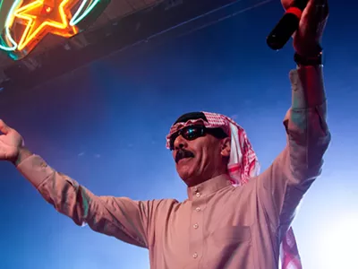 Omar Souleyman performs at JAM3A on Saturday.