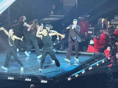 Justin Timberlake gave a high-energy performance at Little Caesars Arena.