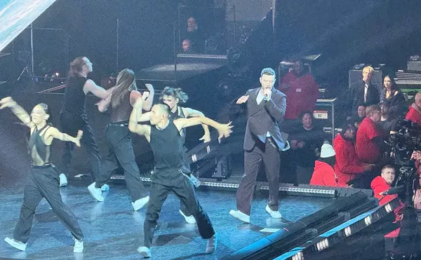 Justin Timberlake gave a high-energy performance at Little Caesars Arena.