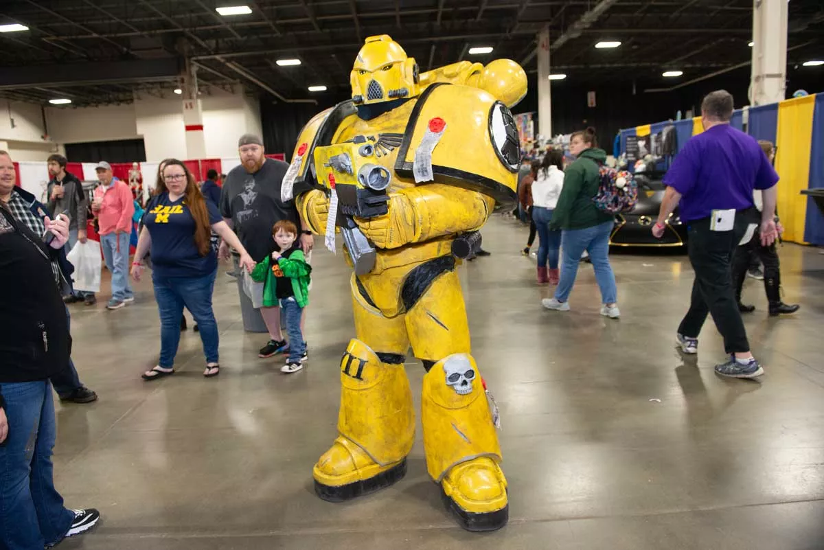 Image: This big fella wants you to come to Motor City Comic Con.