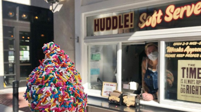 You can get a free ice cream from Huddle if you visit David Klein Gallery's Detroit location this Saturday