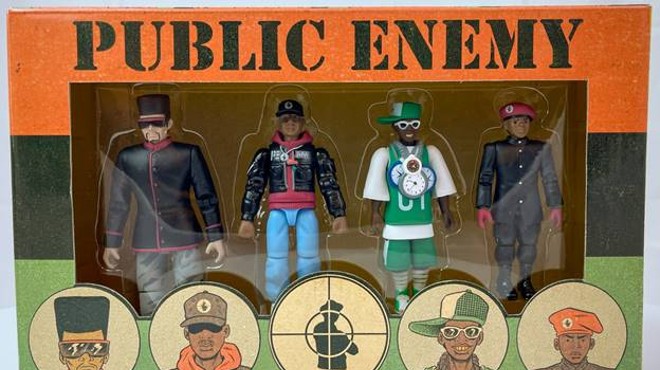 “Public Enemy: Terminator X, Chuck D, Flavor Flav, and Professor Griff,” action figures, 2020.