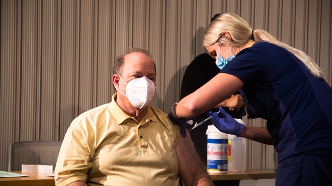 Detroit Mayor Mike Duggan got vaccinated for COVID-19 at a televised news conference as part of a campaign to build trust in the state's Black communities.
