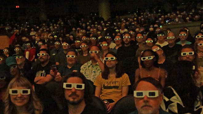German electronic music group Kraftwerk's 3D concert experience is enhanced by visual effects utilizing those old-school glasses.