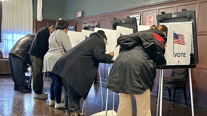 Detroiters vote in the midterm elections in Detroit.