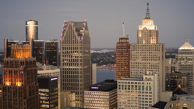 A view of downtown Detroit.