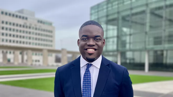 Justin Onwenu, an environmental activist, is headed back to Detroit after he graduates from Columbia Law School.