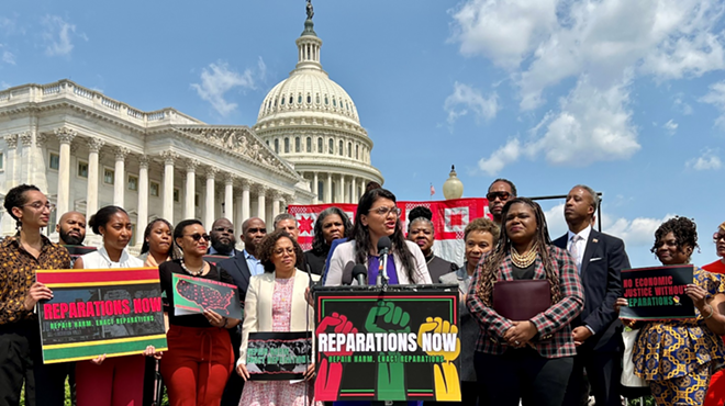 U.S. Rep. Rashida Tlaib joined Black Democrats in calling for federal reparations for descendants of enslaved Black families.