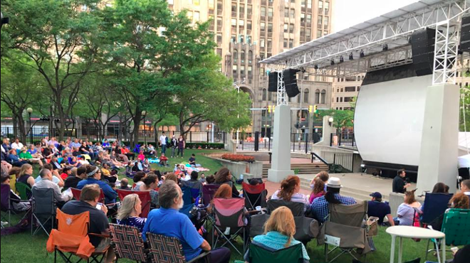 Cinema Detroit is hosting a pop-up series of outdoor films at New Center Park.