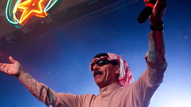 Omar Souleyman performs at JAM3A on Saturday.