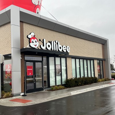 Jollibee44945 Woodridge Dr., Sterling Heights; 586-544-4090; jollibeefoods.comPeople were super excited about this famous Philippines-based fast-food chain opening its first Michigan location. Founded in 1978, the chain is known for putting a Filipino twist on American dishes like fried chicken, burgers, spaghetti (topped with a sweet sauce, ham, and hot dog), and peach-mango hand pies. It was originally supposed to open in October 2023, but the opening date got pushed back to winter 2024. Read more here.