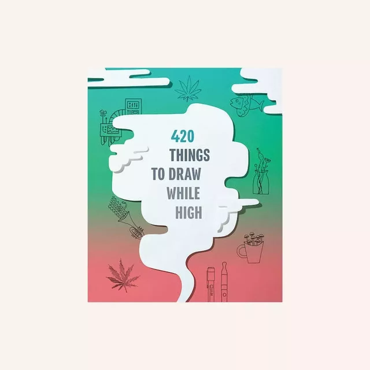 420 Things to Draw While High (Skymint) skymint.com This sketchbook offers 420 illustration prompts to get your creative juices flowing. Try it out for a plein-air sketching party.