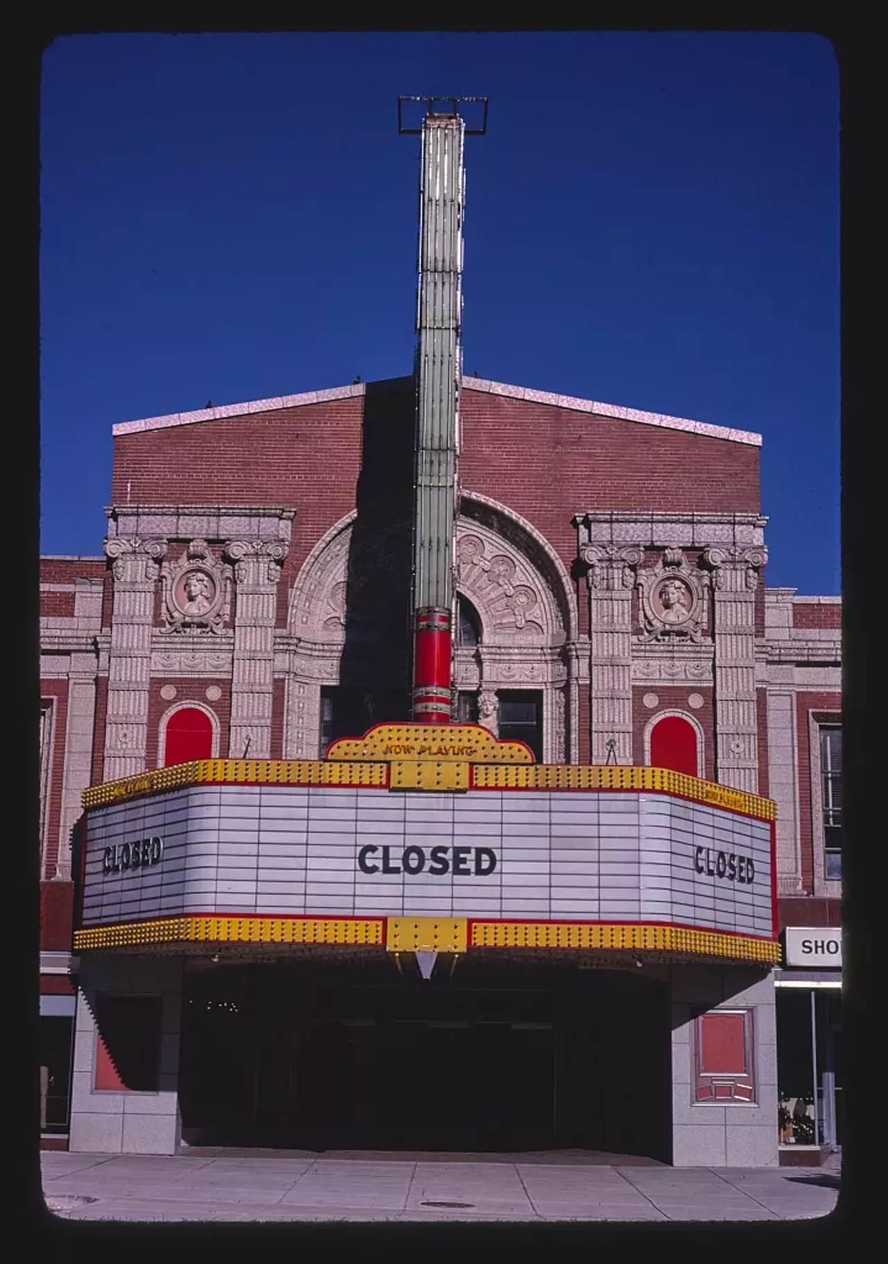 Michigan Theater, Lansing, Michigan (1980) Photo via John Margolies Roadside America Photograph Archive