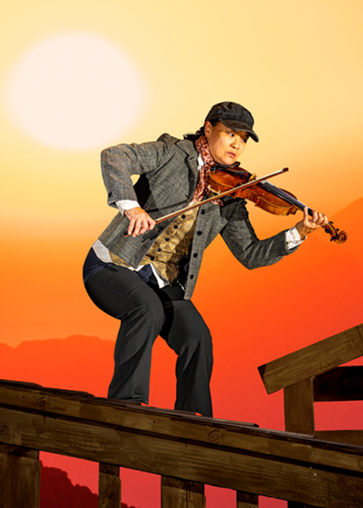 Sonia Lee as Fiddler in Nicely's Fiddler on the Roof