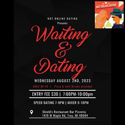NOD PRESENTS WAITING AND DATING - SPEED DATING AND SINGLES MIXER