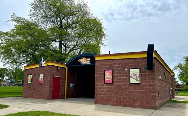 The Chicken Coupe moved into an old concession stand on Belle Isle, not the bathrooms, as wild social media posts have claimed.