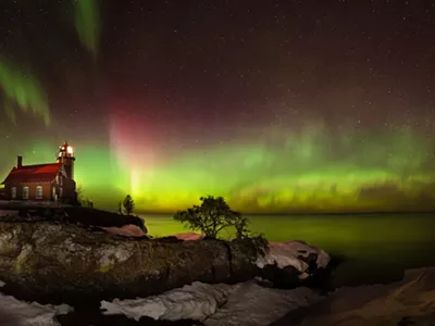 The northern lights in the U.P.