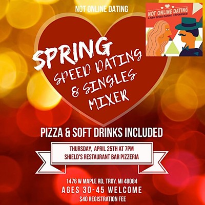 NOT ONLINE DATING PRESENTS: SPRING SPEED DATING AND SINGLES MIXER