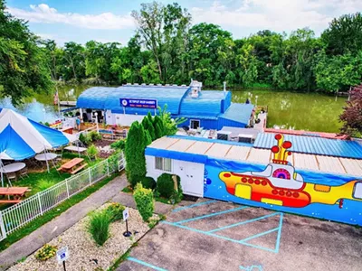 The Beatles-themed Octopus’ Beer Garden even has a yellow submarine.