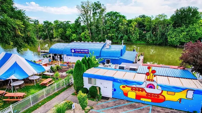 The Beatles-themed Octopus’ Beer Garden even has a yellow submarine.