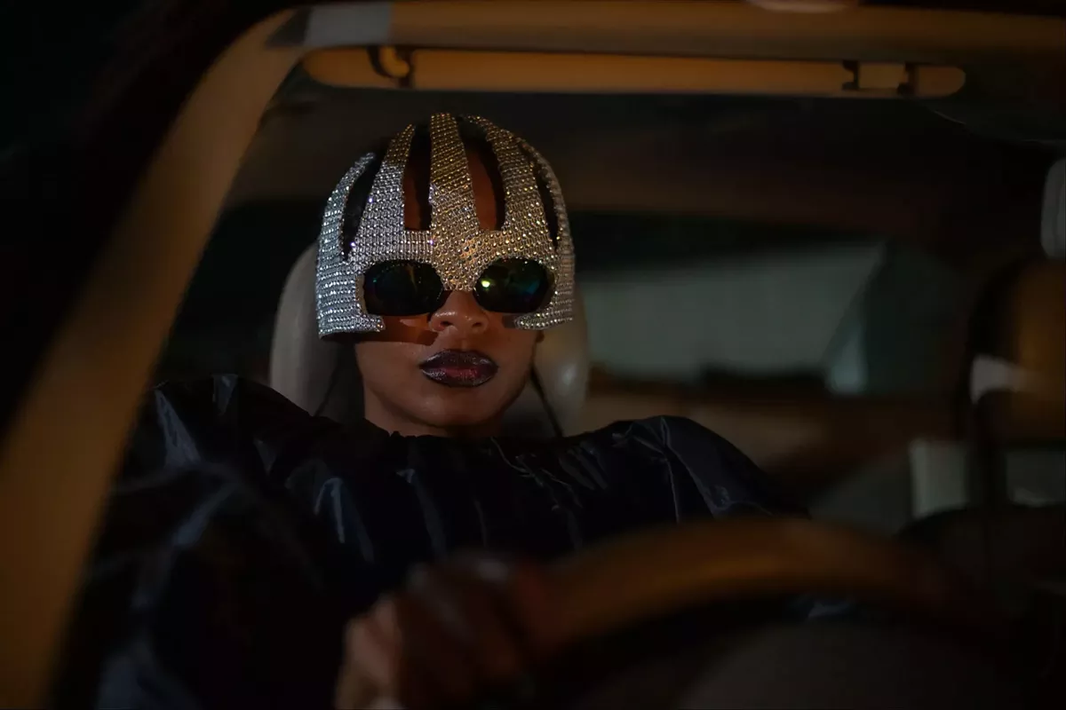 Image: Shula is dressed Missy Elliott in On Becoming a Guinea Fowl.