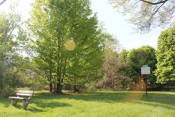 One of the three city-owned properties whose mineral rights were leased by Rochester Hills to a Traverse City-based oil and gas exploration company seeking to drill in the community. - COURTESY OF DON'T DRILL THE HILLS, INC.