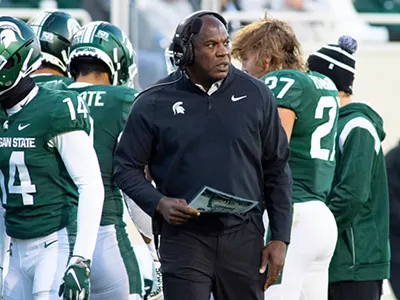 Michigan State football coach Mel Tucker.