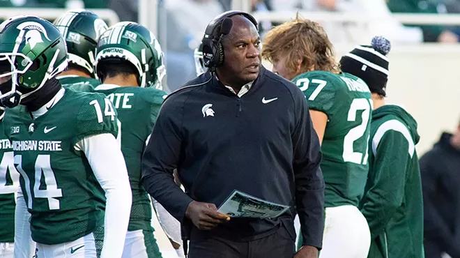 Michigan State football coach Mel Tucker.