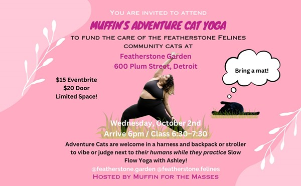 Outdoor Garden Yoga with Adventure Cats