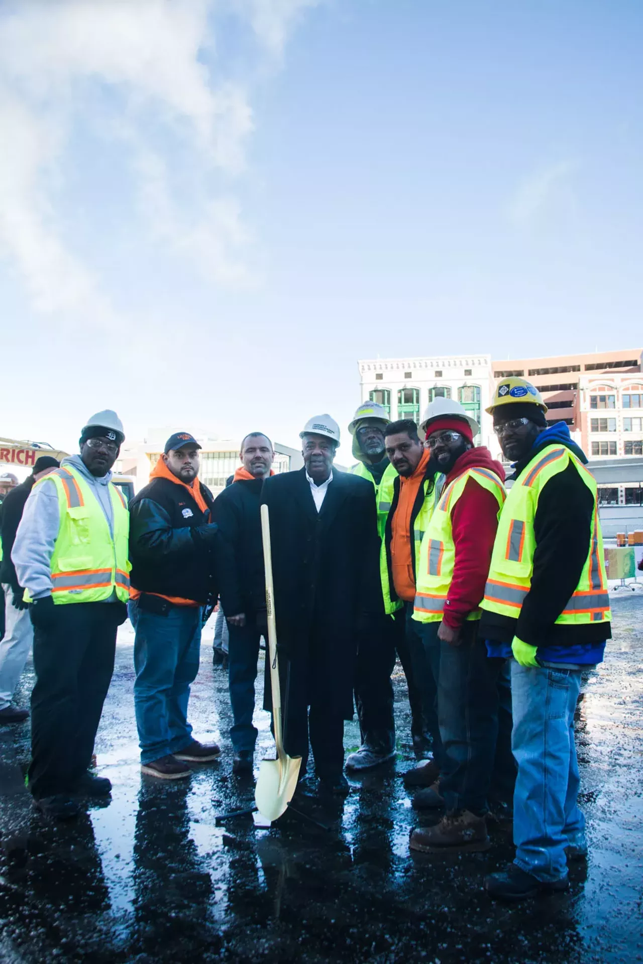 Image: Photos from the Hudson's site skyscraper groundbreaking