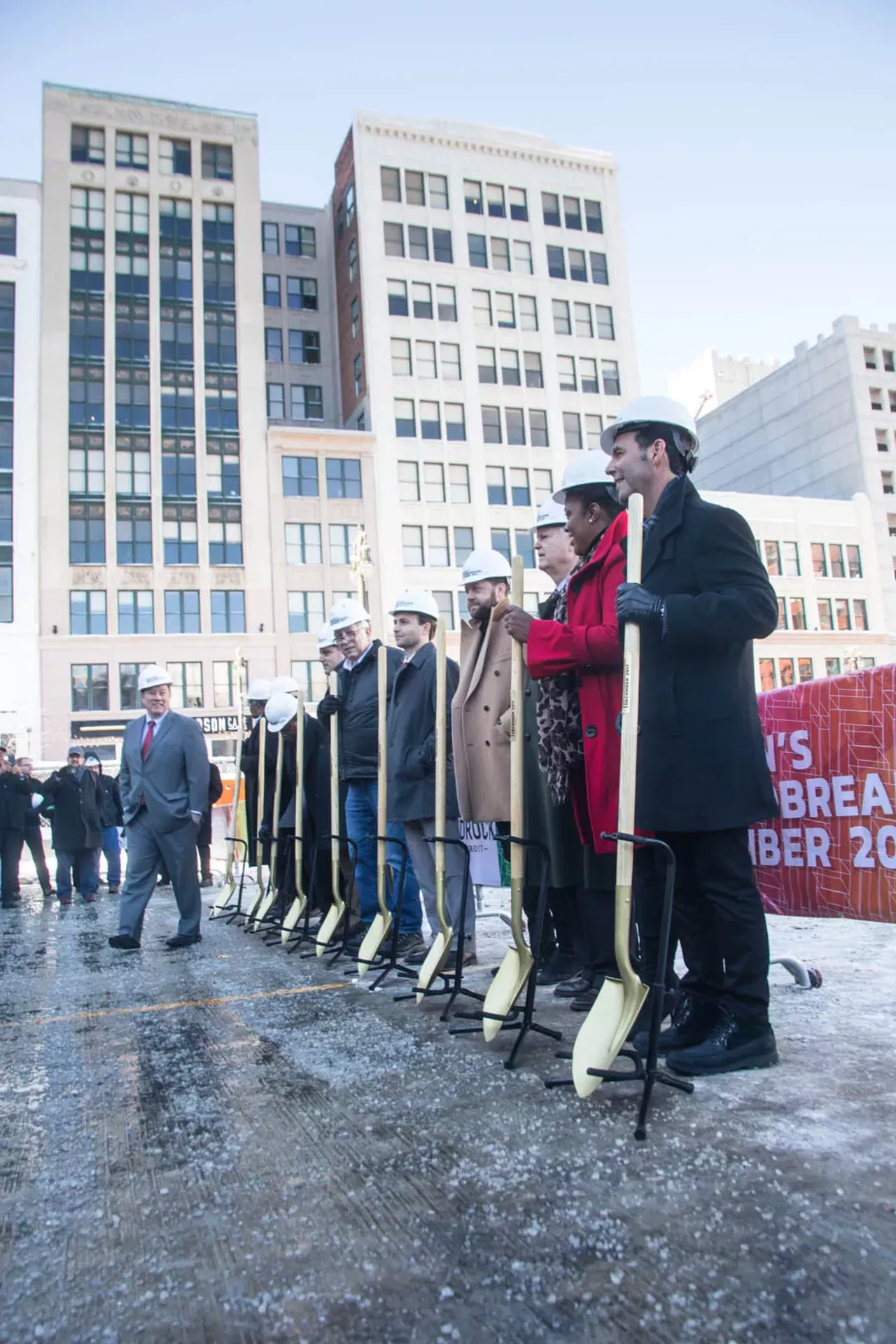 Image: Photos from the Hudson's site skyscraper groundbreaking