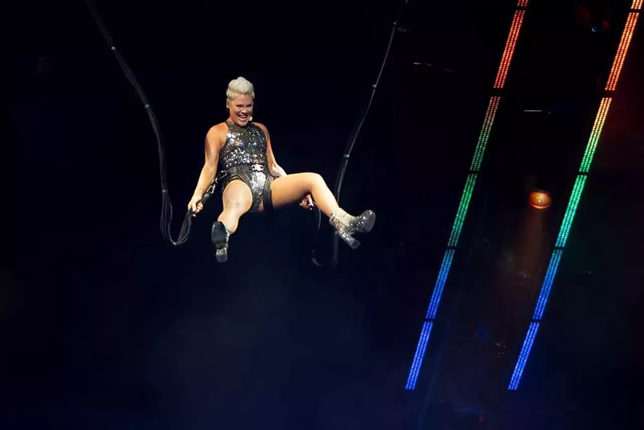 Image: Pink soars in Detroit with two back-to-back shows at Little Caesars Arena