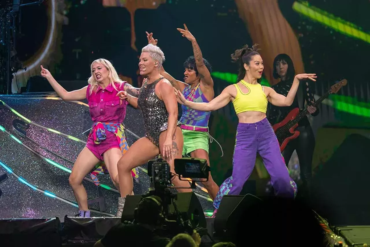 Image: Pink soars in Detroit with two back-to-back shows at Little Caesars Arena