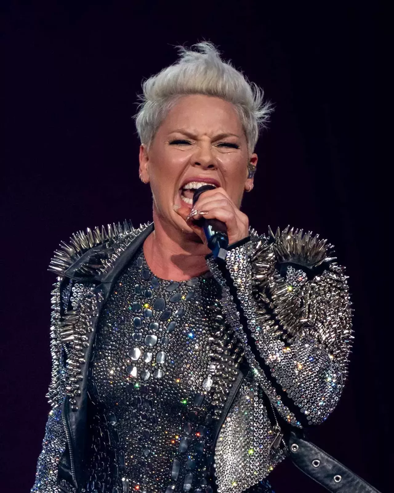 Image: Pink soars in Detroit with two back-to-back shows at Little Caesars Arena