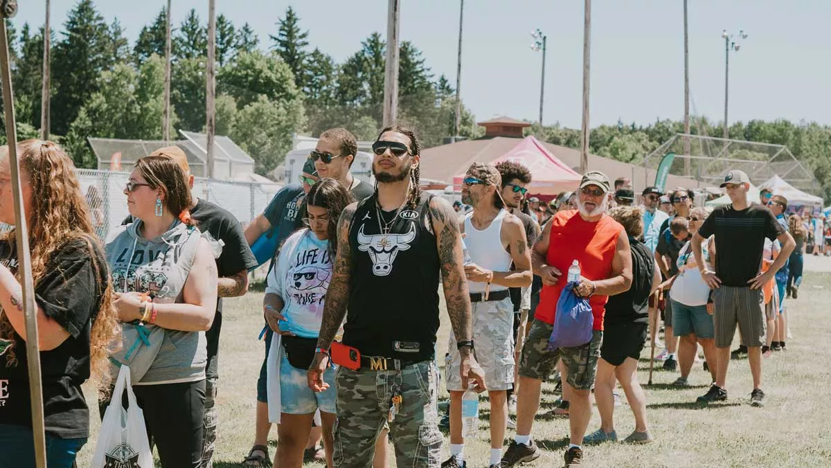 Image: Attendees at the 2022 Cannabash festival.