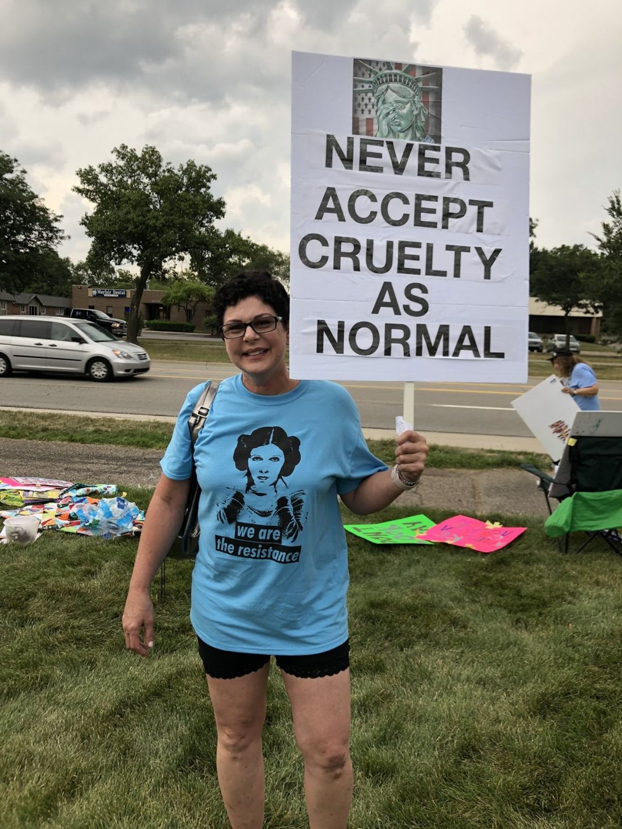 Powerful photos from the Close the Camps rally at the Holocaust Memorial Center in Farmington Hills