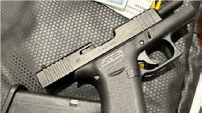 Handgun seized at Detroit Metropolitan Airport in 2022.