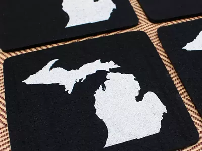 Image: Recycled Tire Coasters