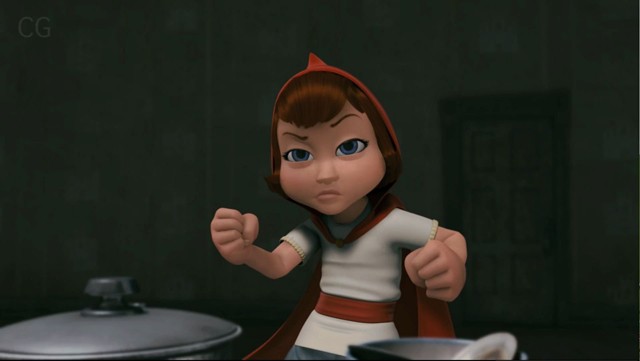 Red (Hayden Panettiere) fights you for your tolerance in Hoodwinked Too.